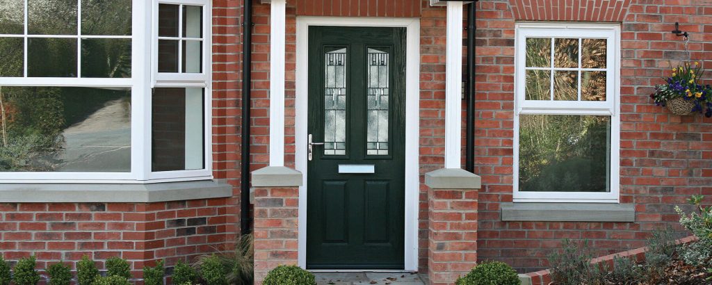 Black composite door